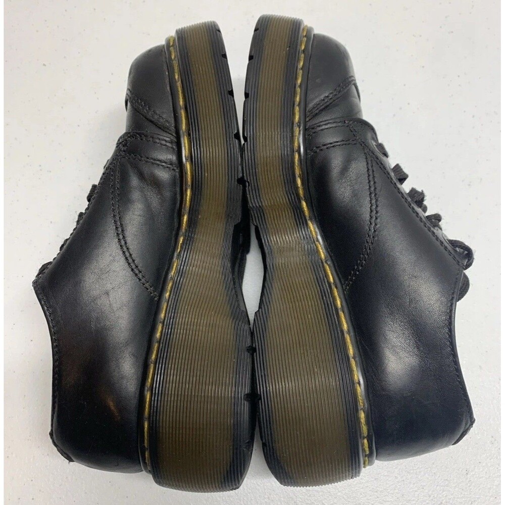 Dr Martens 8651 Leather Chunky Platform Oxford Shoes US W6 M5 UK 4 Black England - Picture 4 of 9